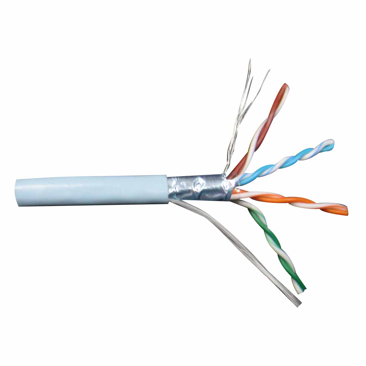 LAN Cable FTP Cat.5e Solid 24AWG 305M/Box Copper System LAN Cable