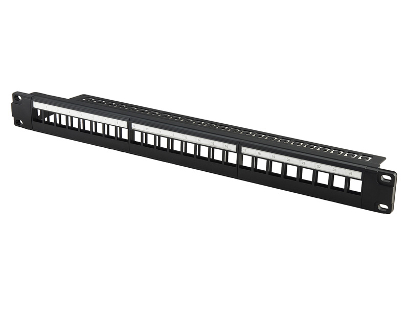 UTP Blank Patch Panel 24Port with back bar Copper System Patch Panel