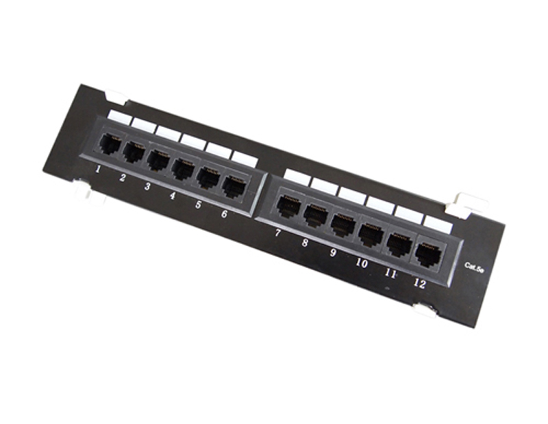 UTP Cat.5e Patch Panel 12Port Wall mounted Copper System Patch Panel