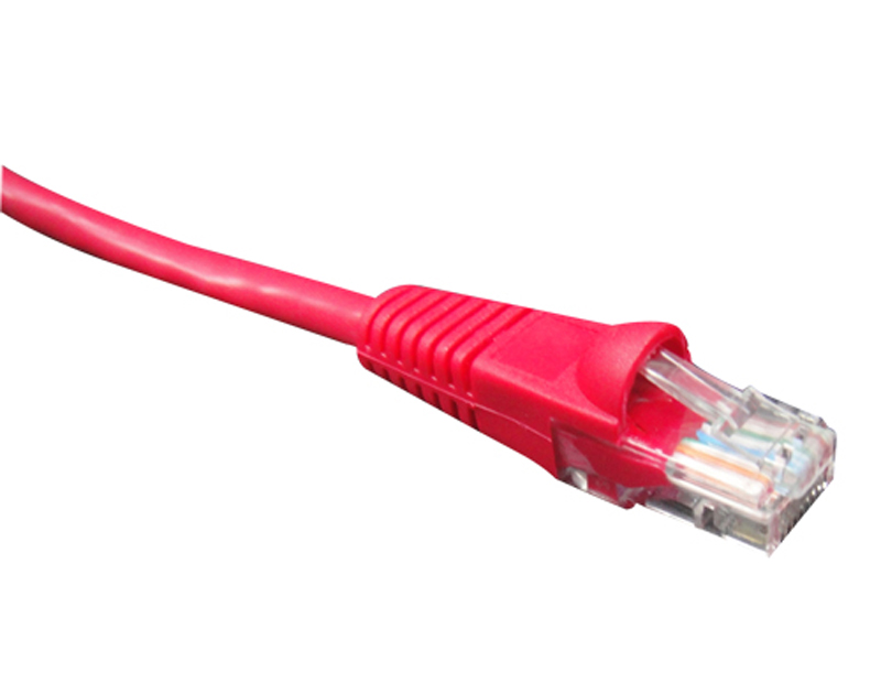 UTP Cat.5e Patch cord Cap molded boot Red Color Copper System Patch Cord